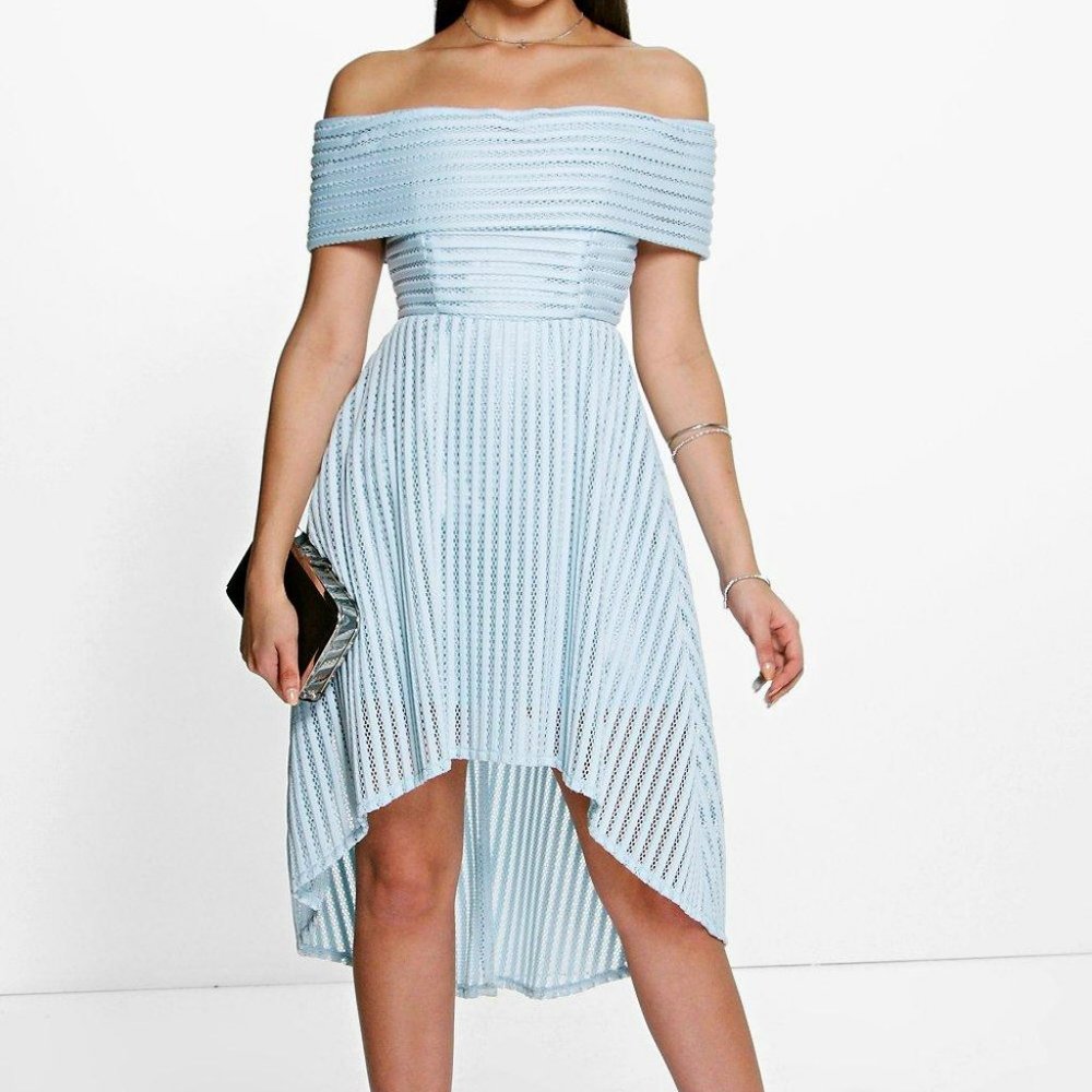 Off the Shoulder Midi Dress